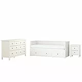 Ikea HEMNES mobili camera da letto, set di 3, 80x200 cm, macchia bianca