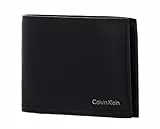Calvin Klein Duo Stitch Bifold 5CC W/Coin CK Black