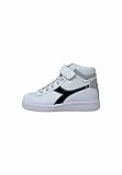 Diadora Game P High PS, Scarpe da Ginnastica, Bianco (White Black Ultimate Gray), 34 EU