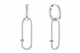 Calvin Klein Orecchini Pendenti da Donna Collezione Elongated Oval Con Cristalli - 35000181