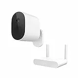 Xiaomi Mi Wireless Outdoor Security Camera 1080p, Set di Videocamera di Sorveglianza per Esterni, IP65, Ampio Angolo di Visione da 130°, 90 Giorni di Durata della Batteria, Set Version
