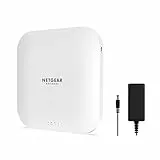 NETGEAR Wireless Access Point (WAX218PA) - WiFi 6 Dual-Band AX3600 Velocità | 1 x 2.5G Ethernet PoE+ | Fino a 256 dispositivi | 802.11ax | Sicurezza WPA3 | MU-MIMO | con adattatore di alimentazione