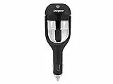 Beper P205DIF100 Diffusore/Umidificatore Auto di Aromi, 25 ml,1.5-2 W, Inclinabile fino 180°, Sistema di chiusura anti-goccia, Tasto Touch, Nebulizzazione continua o intermittente, Spina 12V, Nero