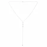 Happyyami Collana di Cristallo da Sposa Anteriore e Posteriore Strass Perdita Indietro Catena Palla Corpo Vestito Goccia Gioielli per Matrimonio Dorato, agarwood, Rame