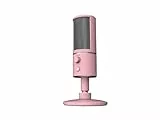 Razer Seiren X Quartz - PC Gaming USB Microfono a Condensatore per Streaming, Resistente agli Urti, Porta di Monitoraggio Cuffie da 3.5 mm a Latenza Zero, Shock Mount Incorporata, Rosa