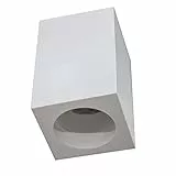 Porta faretto quadrato plafoniera GU10 gesso bianco luce casa soffitto interni negozio 230V
