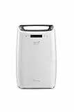 De'Longhi DEXD214RF Tasciugo Deumidificatore per eliminare l'umidità, Antimuffa, Asciugabiancheria, Triplo Sistema Filtrazione Aria, 14L/24H, Sistema di sicurezza, Silenzioso, Maniglia, TIMER, Bianco