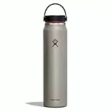 HYDRO FLASK, Borraccia Termica Leggera da 1180 ml Trail Series, Riutilizzabile in Acciaio Inossidabile con Isolamento Sottovuoto e Tappo Flex Antigoccia, Imboccatura Larga, senza BPA, Slate