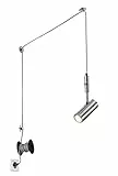 Trio Leuchten Carla 305470107 - Lampadario a sospensione in metallo nichel opaco, cavo da 6 m, incl. 1 GU10