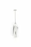 Fackelmann Cappuccinatore Montalatte in Acciaio Inox, con meccanismo a batteria 2 x 1,5V AA Mignon LR6 (batteria non inclusa) con Mini Frusta in Acciaio inossidabile Dimensioni 20,5x4x2,5 cm
