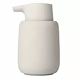 Blomus - Dispenser per sapone, Ceramica, plastica, silicone., Raggio di luna, H 14 cm, T 9,5 cm, Ø 8,5, V 0,25 l
