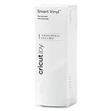 Cricut Smart Vinyl Permanent | Bianco (opaco) | 1,2 m (4 piedi) | Rotolo di vinile auto adesivo | Per l'uso Joy, 1.2m (4ft)