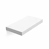 VASAGLE Mensola da Muro, Mensola da Parete, 20 x 40 x 3,8 cm, per Portafoto Decorazioni, Soggiorno Studio Cucina, Bianco Classico LWS24WT