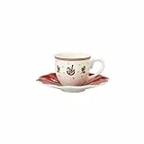 Villeroy & Boch Set Moka/tazzina da caffè con piattino, Porcellana, Multicolore, 22 x 16 x 8 cm