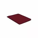 Italian Bed Linen Max Color Telo Copritutto in Tinta Unita, 100% Cotone, Bordeaux, Matrimoniale, 270 x 300 cm