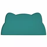 septillar Tappetino Ciotola Cani e Gatti, Antiscivolo Silicone Tappetini Cibo Tappetino Sottociotola Impermeabile (Verde MARRS)