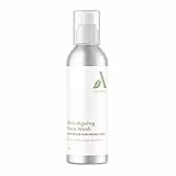 Amazon Aware Detergente viso anti-età con acido ialuronico e aloe vera biologica, 200 ml