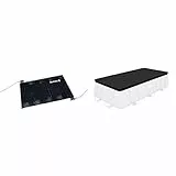 Bestway Riscaldatore Solare per Piscina Flowclear per sistemi di filtraggio & 58232 Telo di Copertura per Piscina Fuori Terra Rettangolare da 404 x 201 x 100 cm