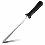 SHAN ZU Affilatura Acciaio 20CM Acciarino Affilacoltelli Premium per Coltelli da Cucina Affilatura per Affilare i Coltelli in Acciaio Inossidabile