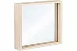 Rayher Cornice In Legno con Doppio Vetro Acrilico, da Appoggiare, Legno Naturale Non Trattato, 16 x 22 x 3.5 cm, da Personalizzare e Colorare, 62840505
