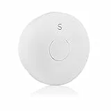 Rilevatore di Fumo con Pulsante di Prova e Modalità Silenziose, Sensore Fotoelettrico 10 anni, Batteria Sostituibile 1 Anno - Smartwares FSM-11410, Bianco