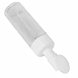 Flacone schiumogeno per mousse, trasparente con spazzolino in silicone Flaconi pompa riutilizzabili per shampoo schiumogeno per sapone per le mani(200ml)