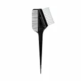 T4B LUSSONI TB 032 Pennello Tinta Capelli Professionale Con Pettine Denti Varie Lunghezze Parrucchiere Con Uncino Per Ciocche Meches, Shatush, Setole In Nylon, Kit Colorazione Confezione Singola