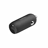 Belkin BoostCharge Caricabatteria da auto rapido da 30 W, design compatto con porta USB-C PD, caricatore auto USB C, compatibilità universale per iPhone 15, 14, Galaxy S23, Note, iPad, Pixel e altri