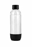 Aqvia Bottiglia PET per gasatore d'acqua, 1 Litro, Bianco