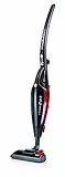 Ariete 2764 Evo 2 in 1 Scopa Elettrica senza Sacco, Aspirabriciole Integrato, 600 W, 0.8 Litri, Filtro Hepa, Tecnologia Ciclonica, Plastica, Nero/Rosso