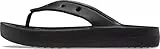 Crocs Classic Platform Flip W, Infradito Donna, Nero, 39 40 EU