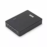 Shanqiu Gruppo di Continuità Mini UPS per Router, Modem, Telecamera con Ingresso DC Uscita USB 5V DC 5V 9V 12V 2A 3A (74Wh)