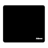 Fellowes Earth Series - Tappetino per mouse per casa e ufficio, con base in gomma, compatibile con mouse ottici e laser, colore: Nero