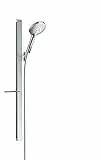 hansgrohe Raindance Select S Set doccia 120 3 getti con asta doccia 90 cm e portasapone, cromo, 27648000
