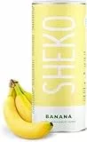 Sheko Pasto sostitutivo dimagrante alla Banana - 25 dosi di frullato proteico per barattolo - Pasti sostitutivi dimagranti efficaci con 200 Kcal