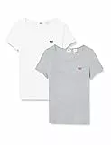 Levi's 2pack Crewneck Tee Ss 2 Pack Tee Starst, T-Shirt Donna, Multi-color, S