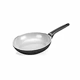 Moneta Futura padella 28cm, rivestimento naturale FineGres (NO PFAS), anche per induzione. 100% Made in Italy