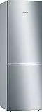 Bosch Elettrodomestici KGE36ALCA Frigorifero Combinato Serie 6, Frigo-Congelatore Combinato Nofrost, da Libero Posizionamento, 186x60 cm, con Inverter Intelligente, Stainless Steel