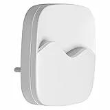 LEDVANCE Luce Notturna a LED, Lunetta Wave Bianco, Bianco Caldo, 0.5W, Alloggiamento Bianco, per La Presa