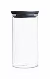 Brabantia 298264 Barattolo Rotondo in Vetro Borosilicato, 0.3 l, Trasparente