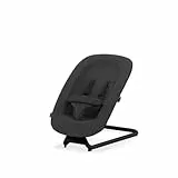 CYBEX Gold LEMO Bouncer, Sdraietta con Comodo Materassino, Compatibile con Seggiolone/Sedile CYBEX LEMO, Dalla Nascita Fino a 3 Anni (ca. 15 kg), Stunning Black (Nero)