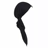 Unbekannt Cappello da turbante musulmano con cappello da cancro turbante cappello da uomo, Nero , Taglia unica
