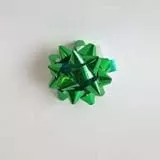 Brizzolari Coccarda Fiocco fiocchetti Stella Adesiva Decorazione Busta Pacco Regalo 6,5 mm Verde 150 pz Art VERD6,5