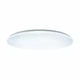 EGLO plafoniera led Giron-s, plafoniera a uno punto luce, acciaio, plastica, bianco, diametro 100 cm, dimmerabile, tonalità del bianco regolabili con il telecomando
