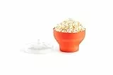 Lékué Mini Pop Corn per preparare Popcorn nel microonde, Silicone, Arancio