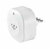 Shelly Plus Plug IT – Presa intelligente funziona con Alexa & Google Home, presa programmabile con controllo vocale, Bluetooth e dispositivo Wi-Fi per automatizzare dispositivi di misurazione della
