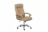 Inter Link sa Link direzionale Design scrivania Girevole Sedia da Ufficio in Beige, 62 x 70 x 114-124