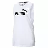 PUMHB|#Puma Ess Cut off Logo Tank, Canotta Sportiva Donna, Puma White, S