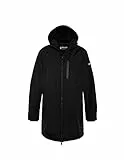 Schott NYC Kalvin Schott-Giacca Lunga con Cerniera, Nero, L Unisex-Adulto