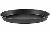 Pentole Agnelli Lamiera Blu Tortiera Tonda per Pizze , Nero, 40 cm